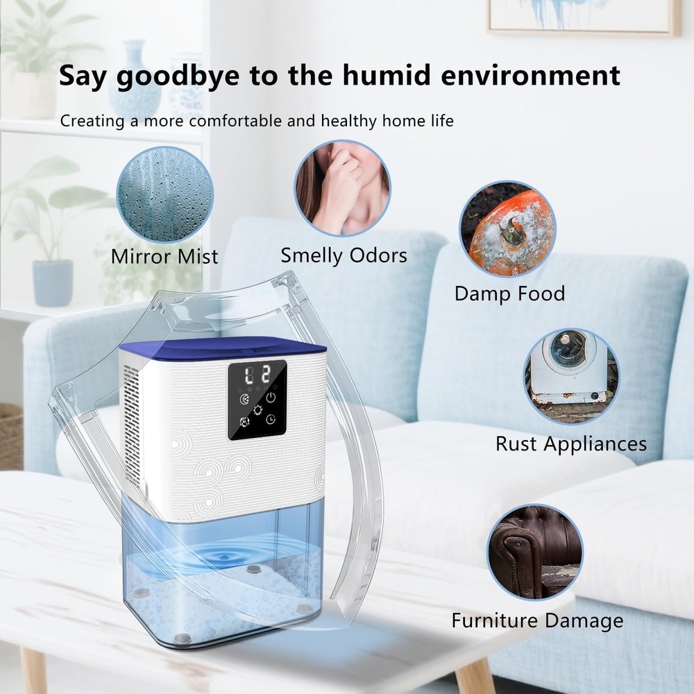 Quiet 105 oz Dehumidifier for Home