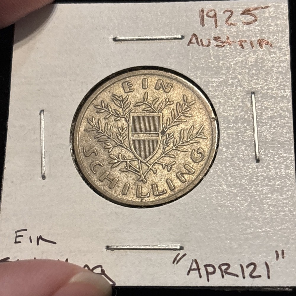 1925 Austria Shilling Silver Circulated “apr121” Ein Shilling