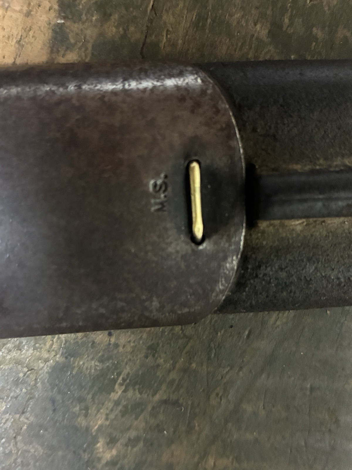 All Original WWI US Model 1917 Bayonet Scabbard Jewell 1918 Sheath Stamped MS