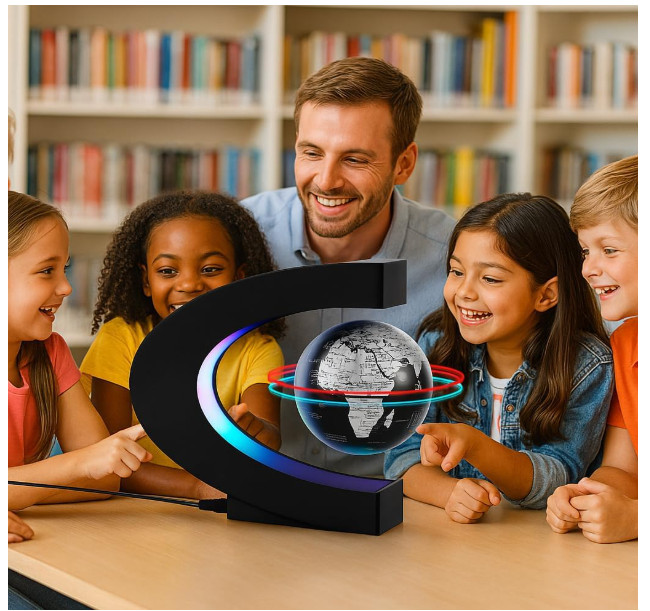 Floating Magnetic Globe with LED Light Anti-Gravity Desk Decor