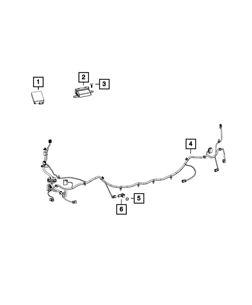 Genuine Mopar Park Assist Sensor 1TK84TZZAA