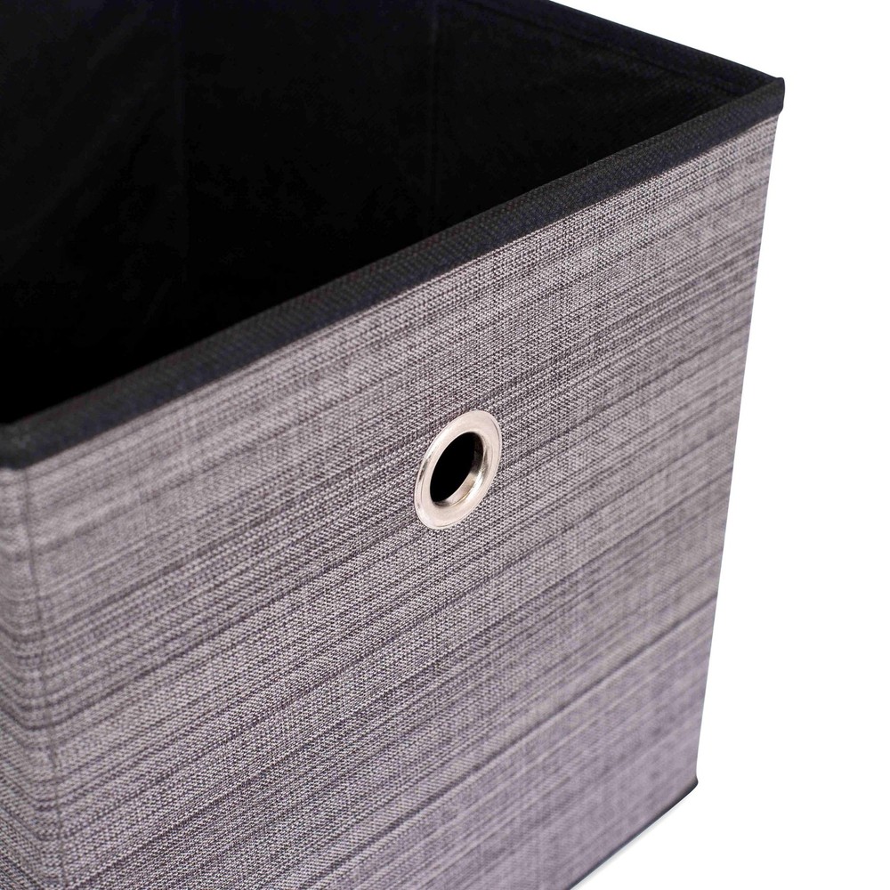 Canvas Storage Bin - 2 Pack - Grey - Box Container