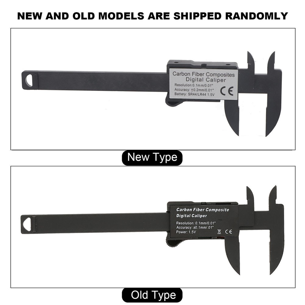 Practical 100 mm Plastic Electronic Digital Caliper with Large LCD Screen