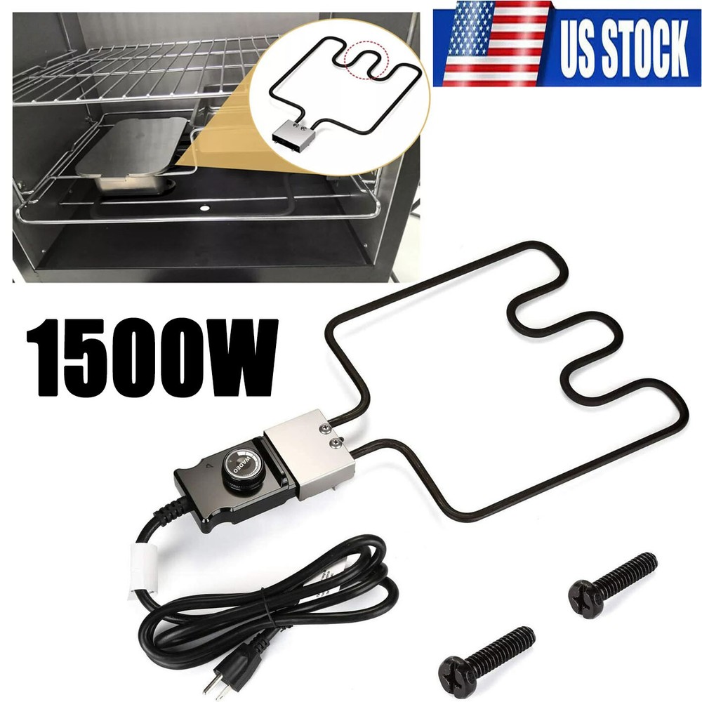 1500W Electric Smoker With Controller & Grill Heating Element Replacement Part