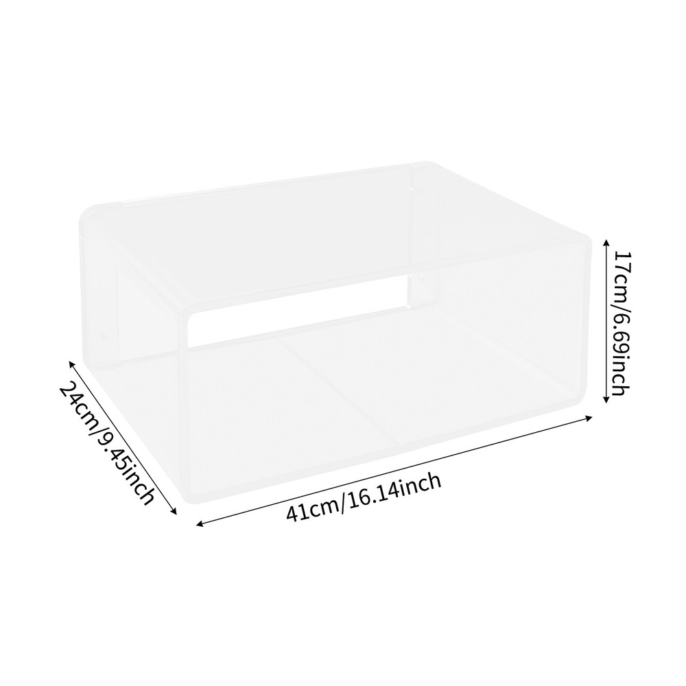Wall-Mounted Bedside Table Acrylic Floating Nightstand No Assembly Required