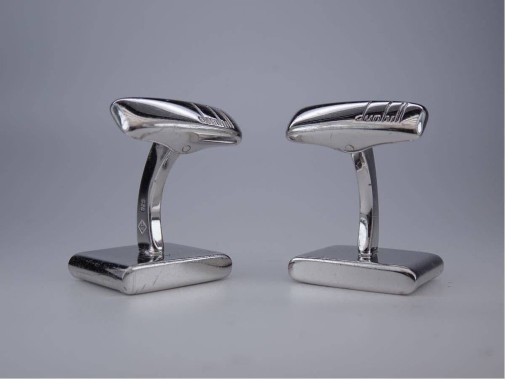 Dunhill Silver 925 Ad Cufflinks Men's