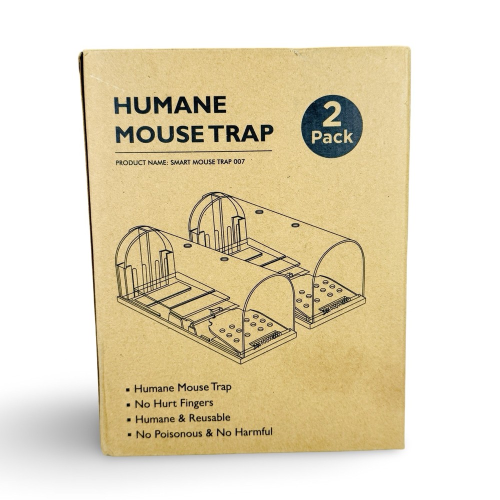 Humane Mouse Traps No Kill Live Catch and Release 4 Pack - Reusable, Easy to ...