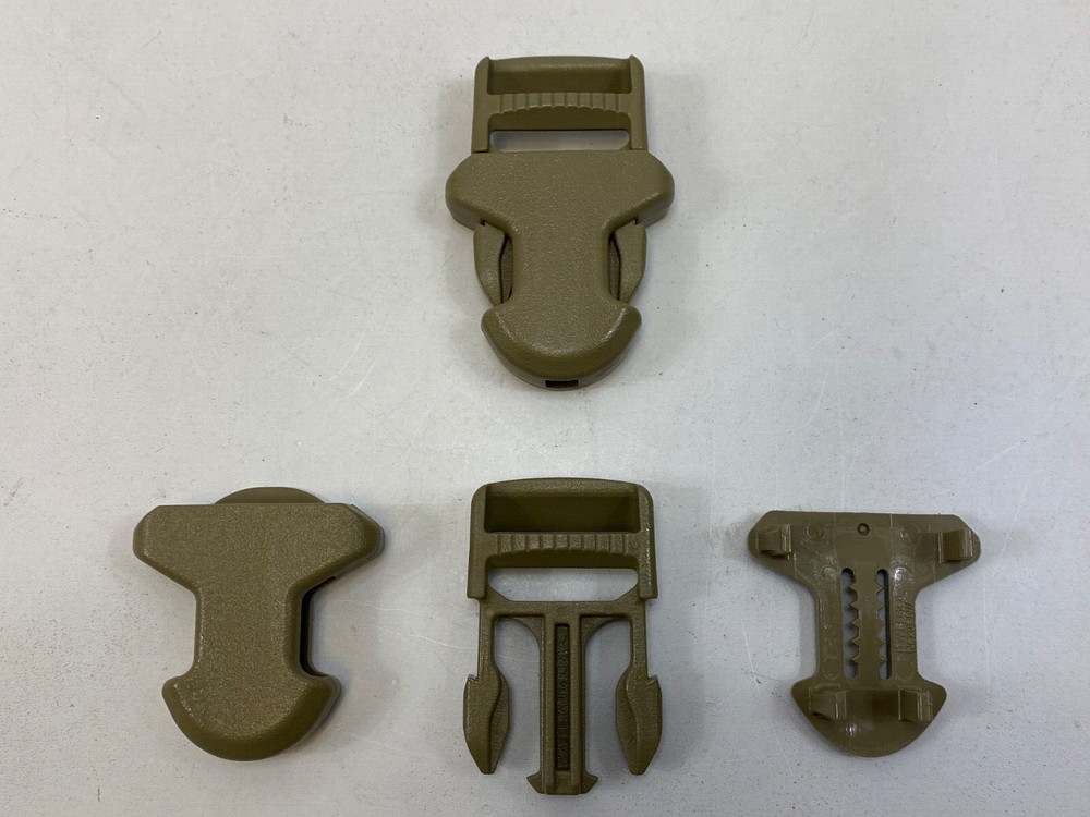 1" ITW Side Release Surface Mount Surmount Replacement Buckle TAN