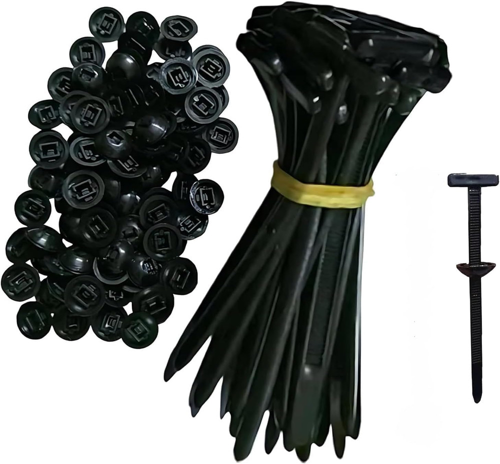 100PCS Nylon Universal Cable Tie Buckle – Heavy Duty Self-Locking Zip Ties Holde