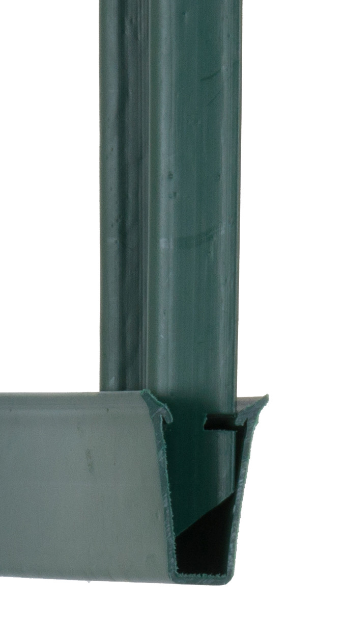 6 ft High Green Wave Slat™ Single Wall Privacy Chain Link Fence Slats