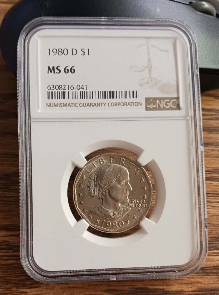 1980(D) NGC MS 66 Susan B. Anthony Dollar Coin