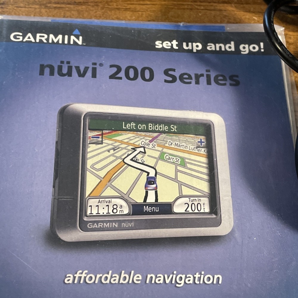 Garmin Nüvi 200 Series Navigation System works