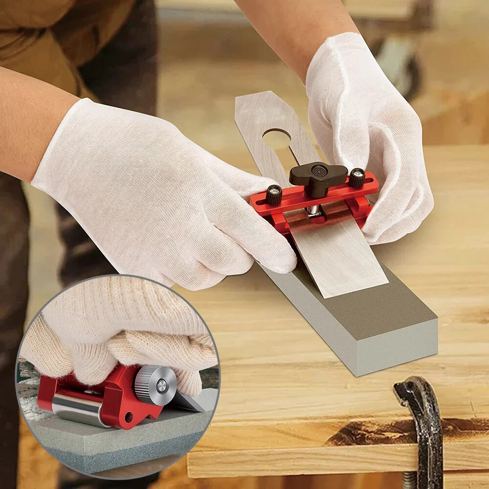 Edge Sharpening Jig Chisels Flat Chisel Tools Sharpening Guide Kit Non-Slip Jigs