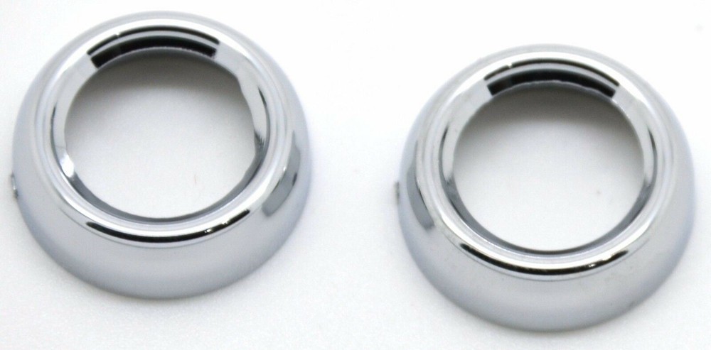 Toggle Switch Face Nut Cover Set for Peterbilt Dash Chrome Plastic GG67261 Pair
