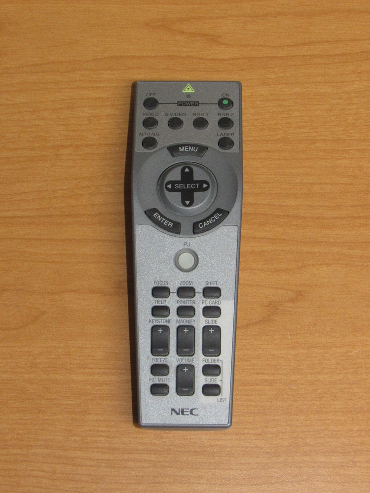 Genuine NEC Projector Remote Control RD382E - Tested Working OEM