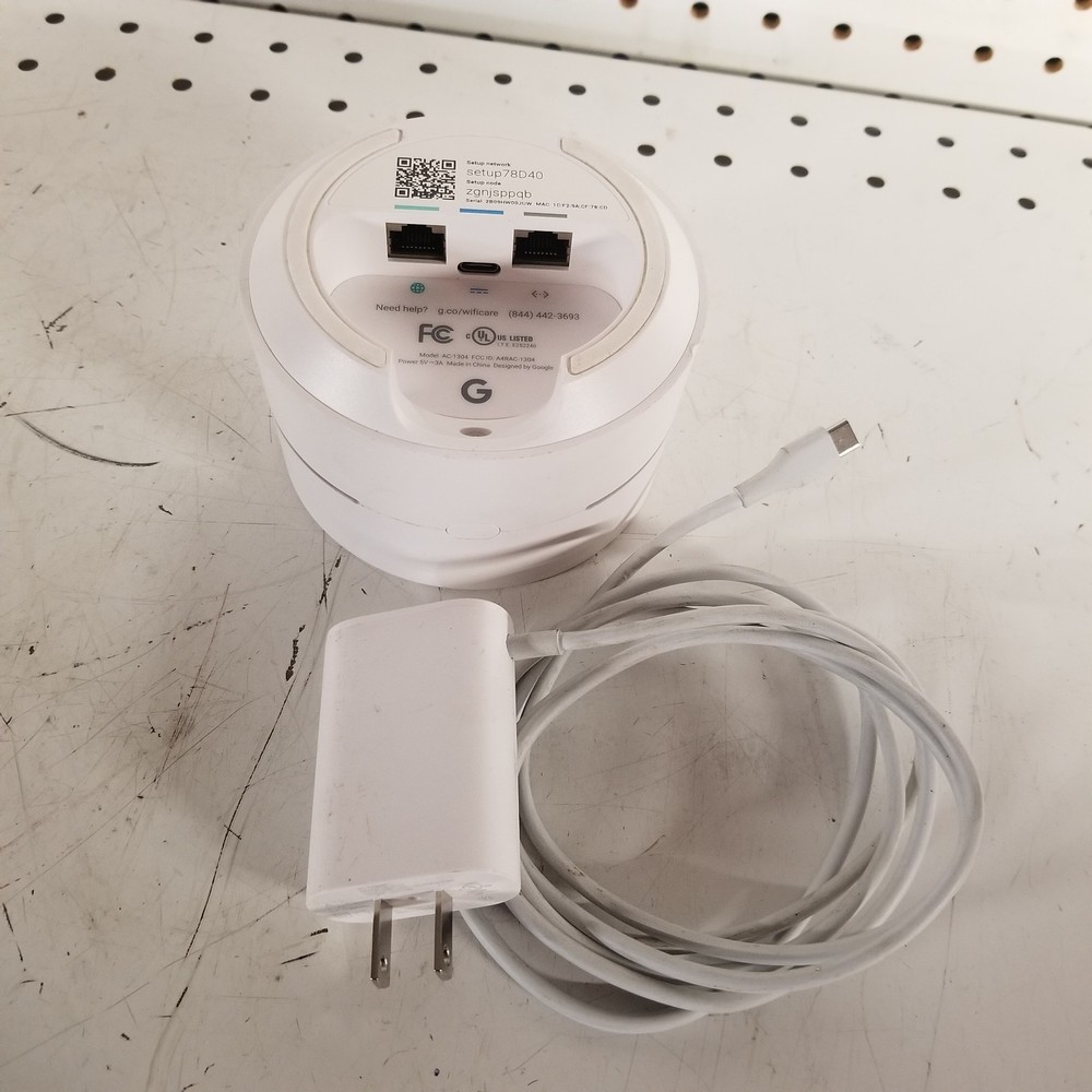 Google WiFi System Router Model AC-1304 with Power Adapter