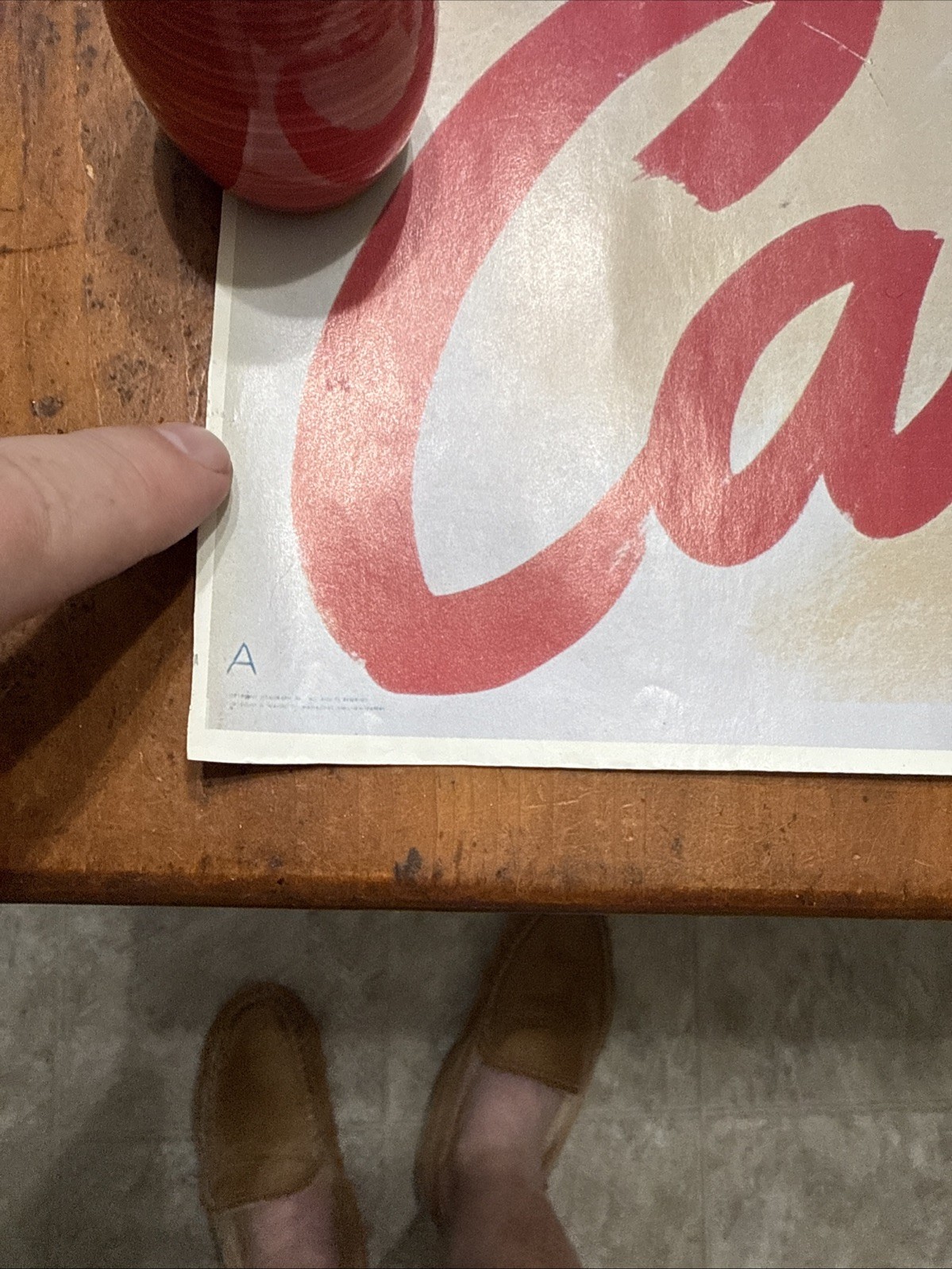 Vintage Casablanca Movie Poster 23 x 18 3/8 Inches