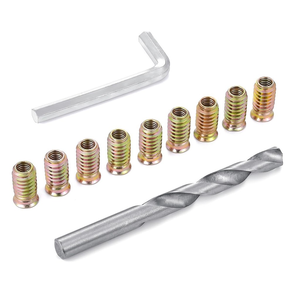 50 Pieces 5/16 Threaded Inserts for Wood Insert Nut Woodworking Tools Flush Nut