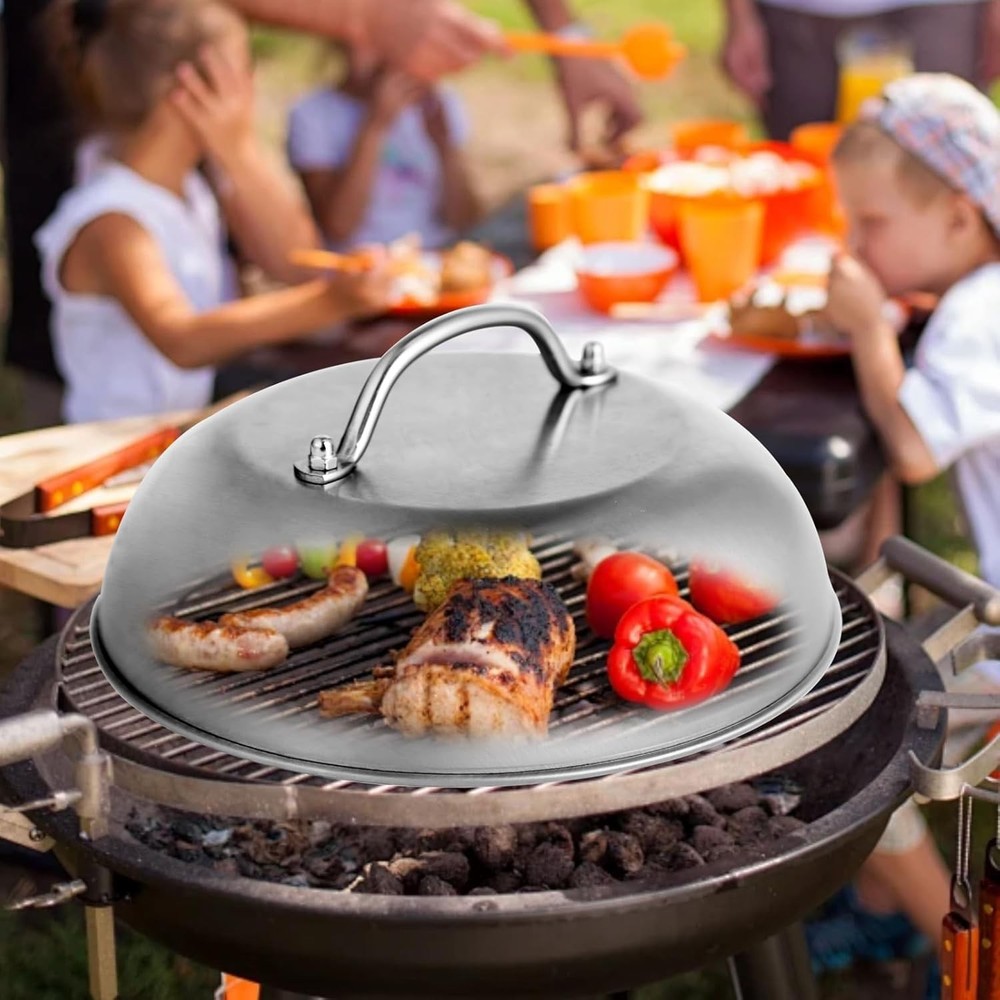 9" Wide Smashed Burger Griddle Accessory Dome for Blackstone Melting &...