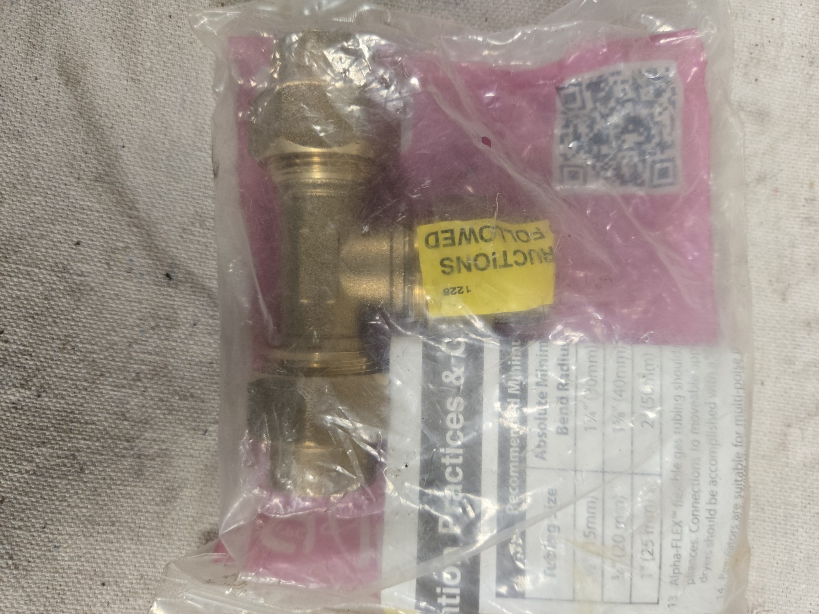 Alpha-Flex 1/2in x 1/2in x 1/2in CSST Tee