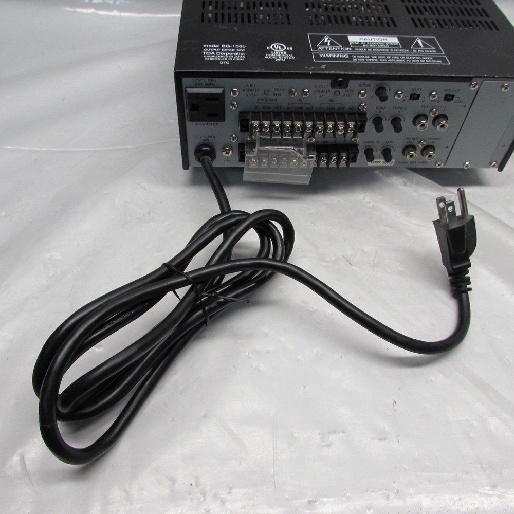 TOA Integrated Amplifier BG-1060