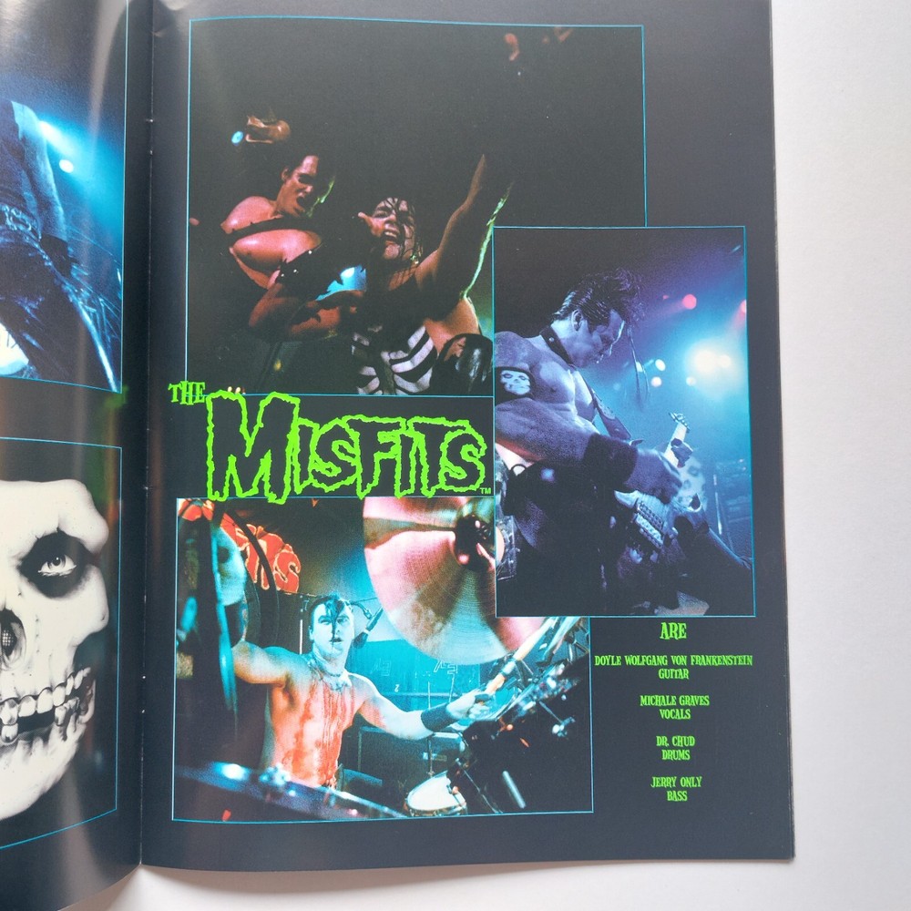 VTG Misfits Signed Concert Tour Program Autographed Evil Live Tour Book 1998