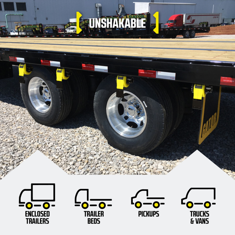 DC Cargo Flatbed Sliding Winch, Storable, 4-pack