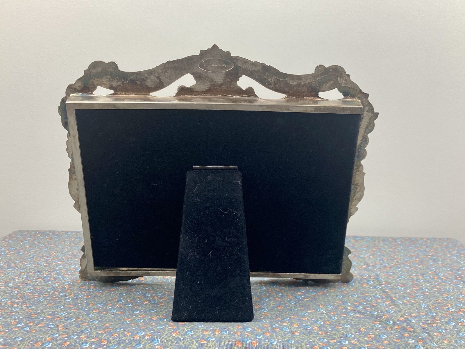 Antique Vintage Fruit Flower Art Nouveau Reed & Barton Silver Plated Photo Frame