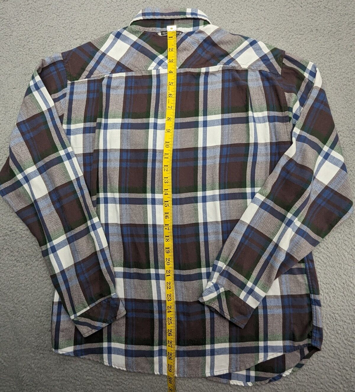 EX OFFICIO Shirt Men's Large Purple Plaid Flannel LS Outdoor Mid-weight