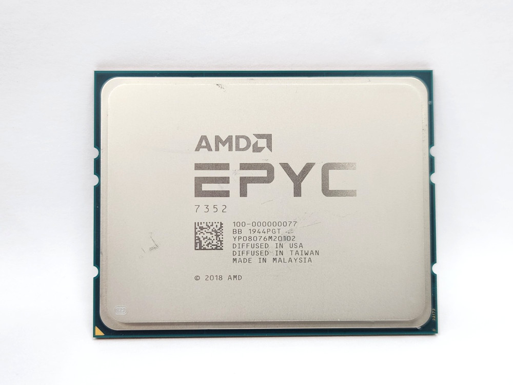 AMD EPYC 7352 2.30GHz 24-Core 128MB 155W Socket SP3 CPU Processor 100-000000077