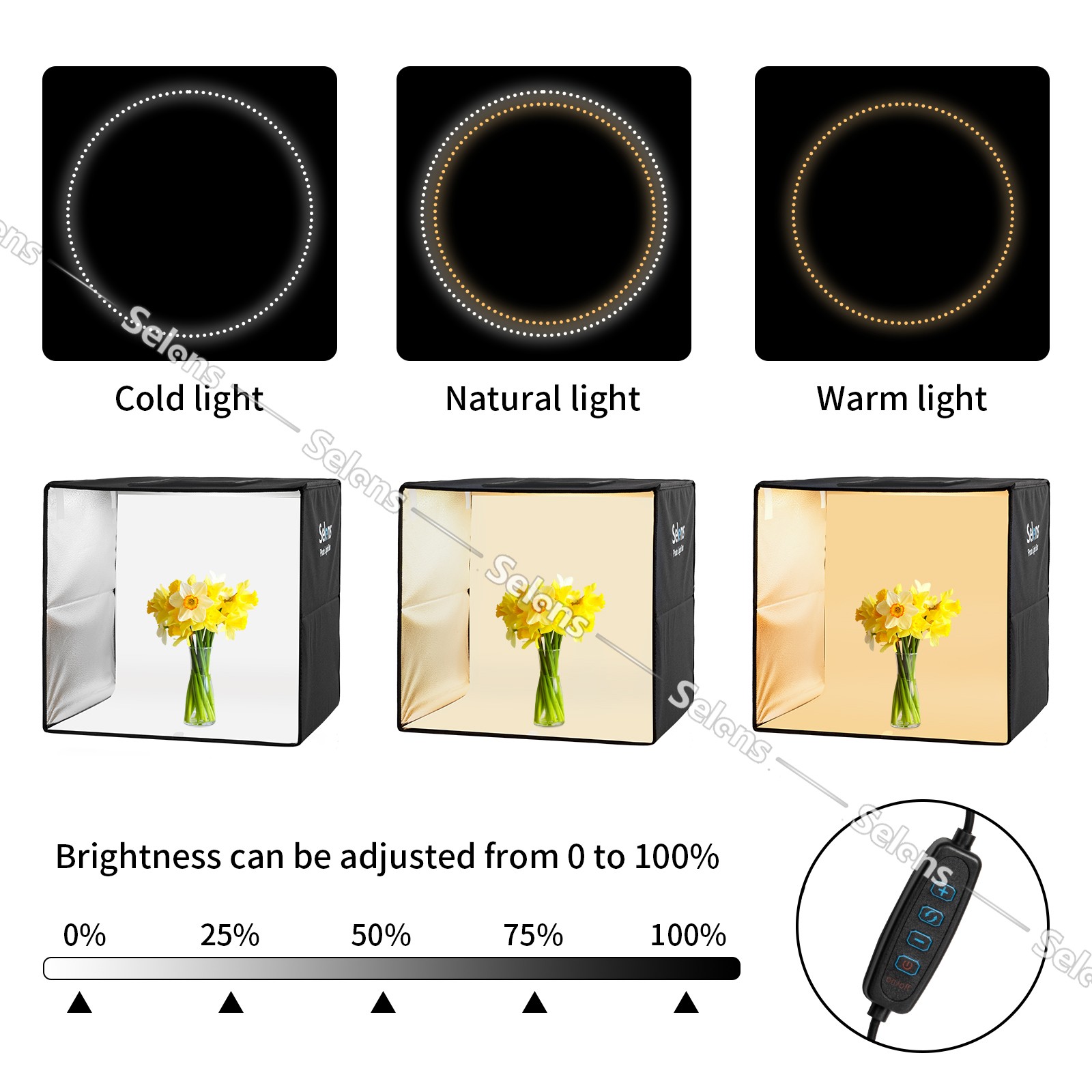 16" Portable Large 144 LED Photo Light Box Tent Studio Photography Shooting Kit
