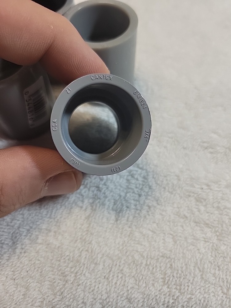 Carlon PVC 1 In. Socket Conduit Coupling E940FRCTN 03448168 (4pc) Gray