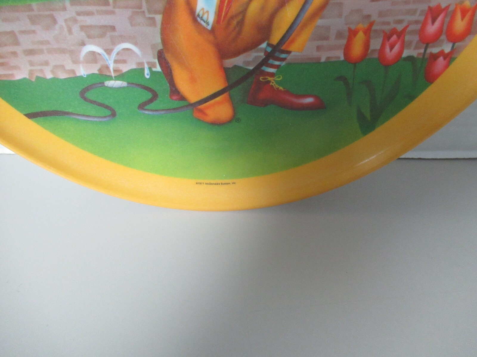 VTG 1977 McDonald's Ronald McDonald Mayor Mc CHEESE 10" PLASTIC PLATE