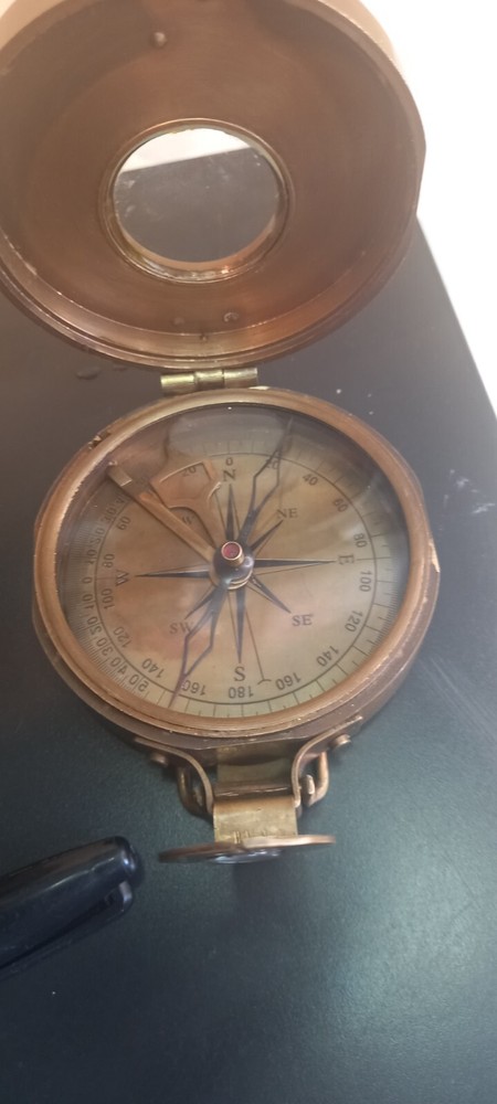 BUNDLE, Nautical Brass Brinton Compass MK1 1914.+ Unknown Compass+ Marine Teles