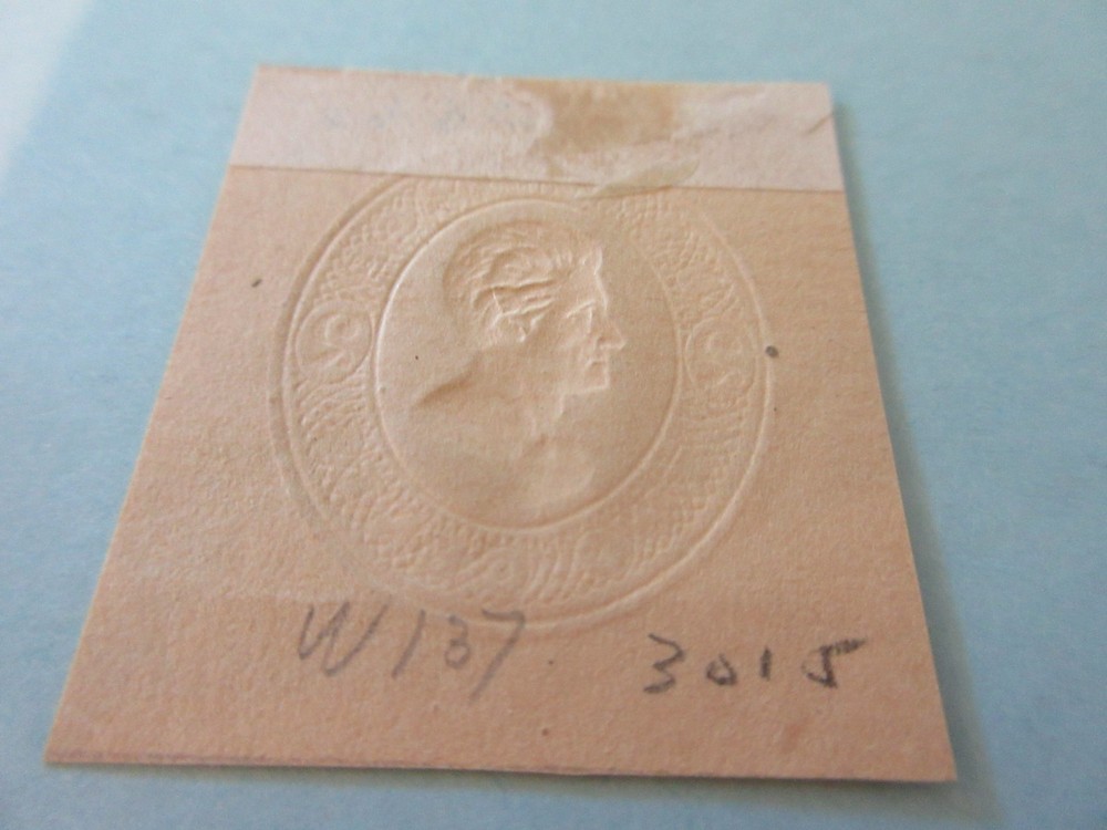 Unused US Scott # W 137 Cut Square