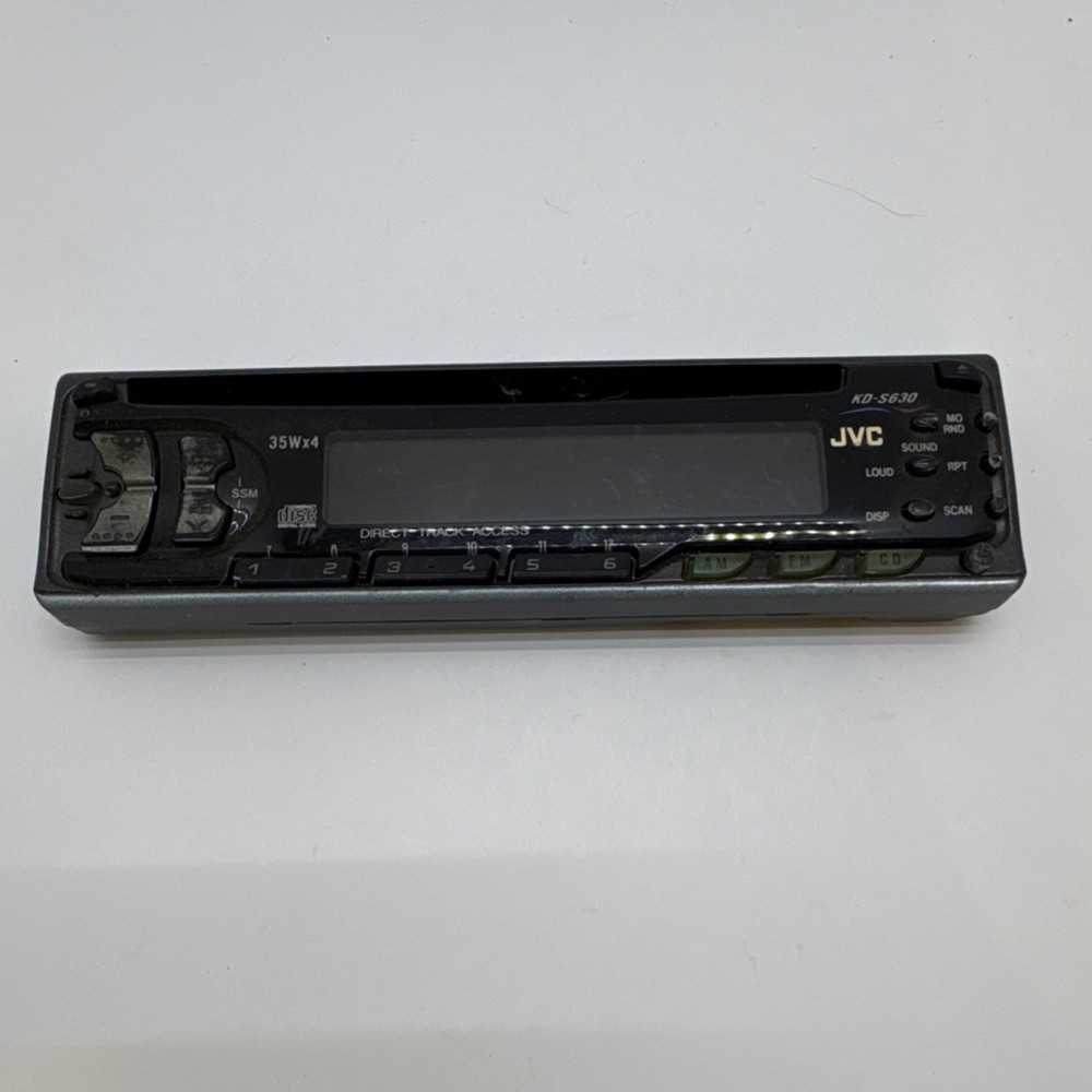 JVC KD-S630 Car Stereo Replacement Faceplate, Untested
