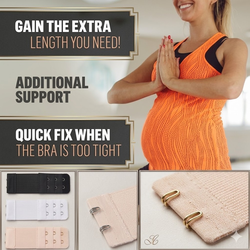 Women's Bra Extender 3 Hook / 2 Hook Bra Extension Strap Soft & Comfortable 3pcs
