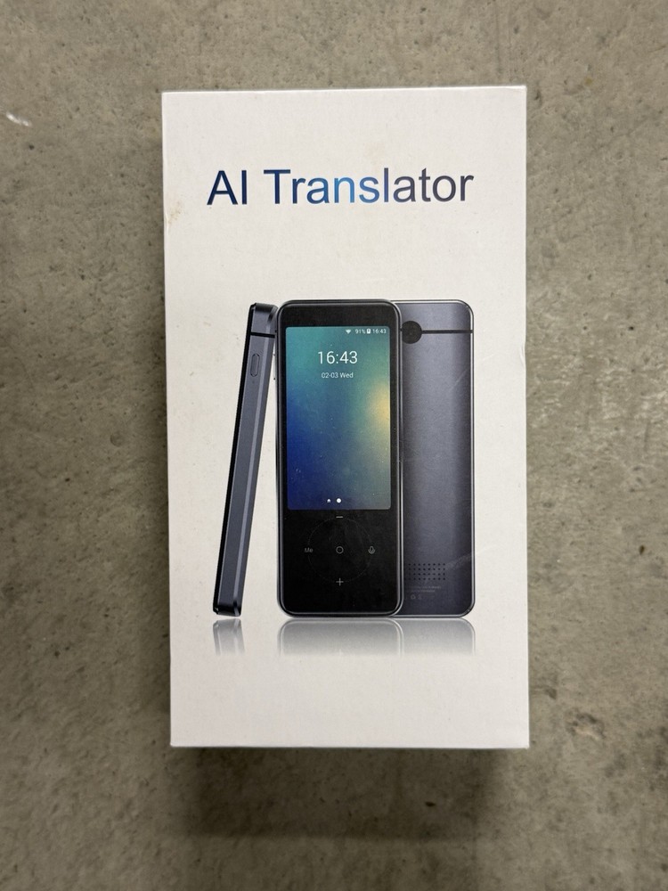 Smart Handheld Translator Device Bluetooth WiFi Voice Touch Screen Camera