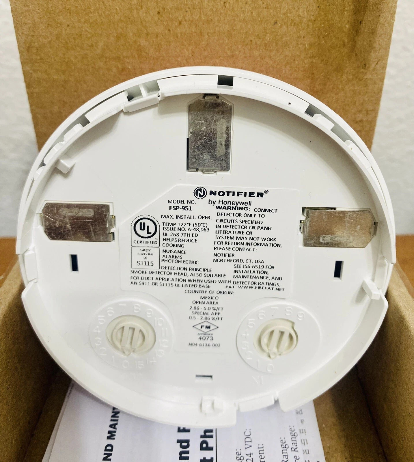 Notifier FSP-951 Smoke Detector - Free Shipping (SEALED)
