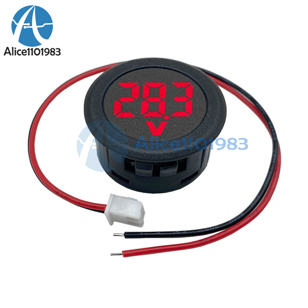 DC5V-100V Voltmeter Digital Display Voltage Meter Tester Panel Voltage Indicator