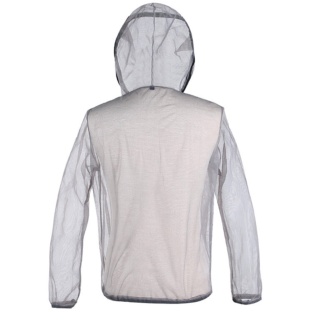 Outdoor Bug Jacket Mesh Hooded Bug Jacket Protective Mesh Shirt Insect Shield