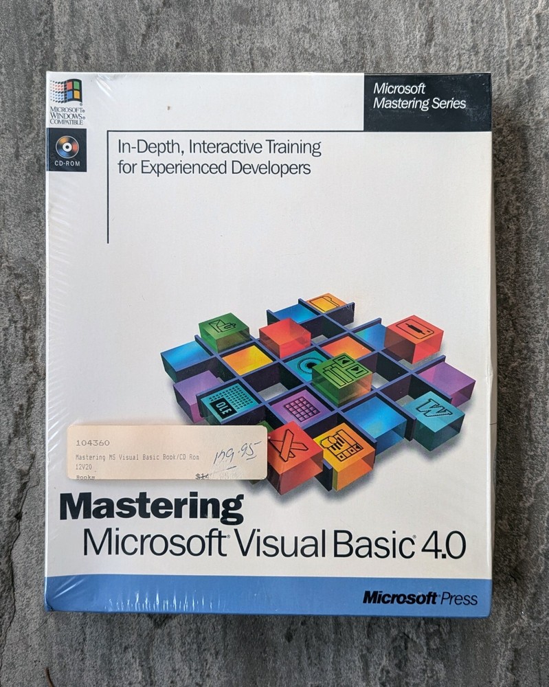 Mastering Microsoft Visual Basic 4.0 (Microsoft Press) *NEW/SEALED*