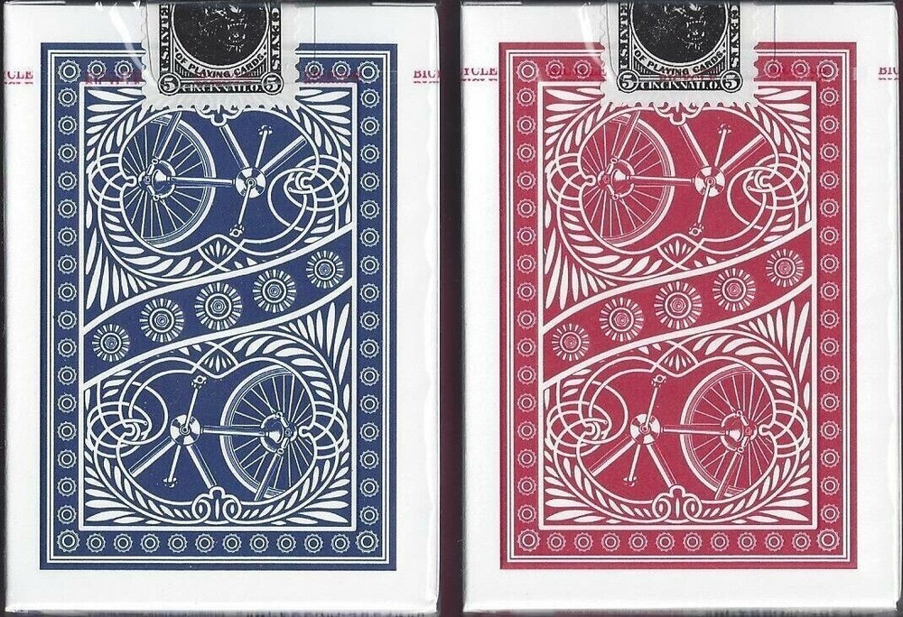 Bicycle Chainless Playing Cards 1- Blue and 1- Red Deck