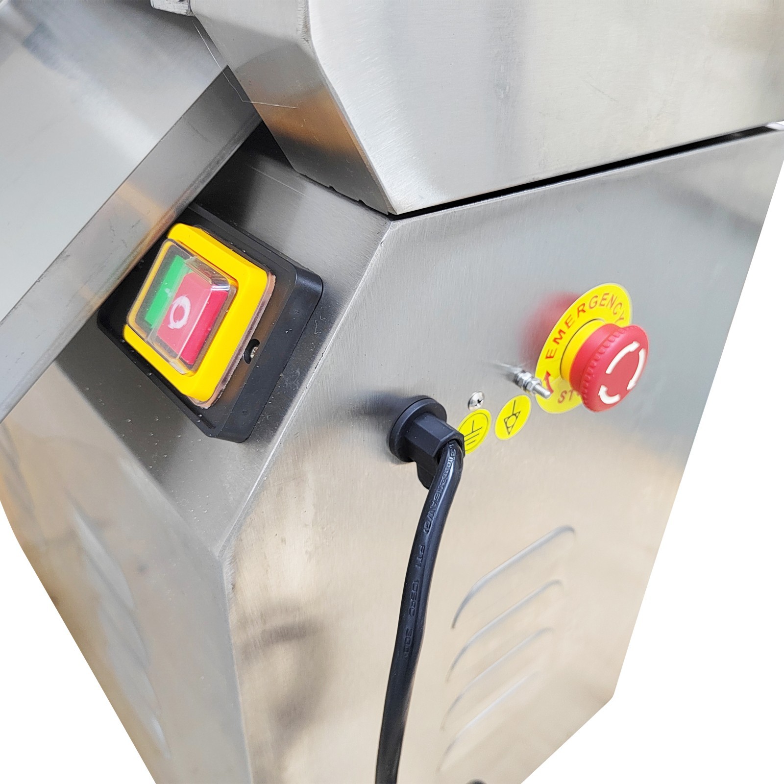 USED! 110V 2.2KW 1.5mm Electric Dough Roller Noodles Maker Dumplings Sheet Maker