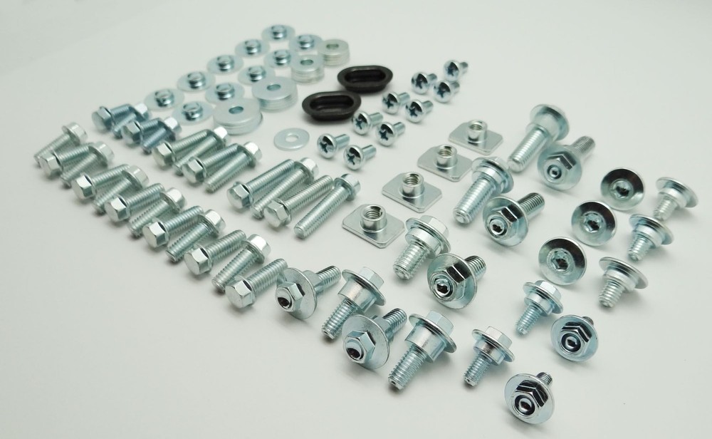 90Pc CRF Specbolt Plastics and Bodywork Bolt Fasteners Kit FITS silver One Size