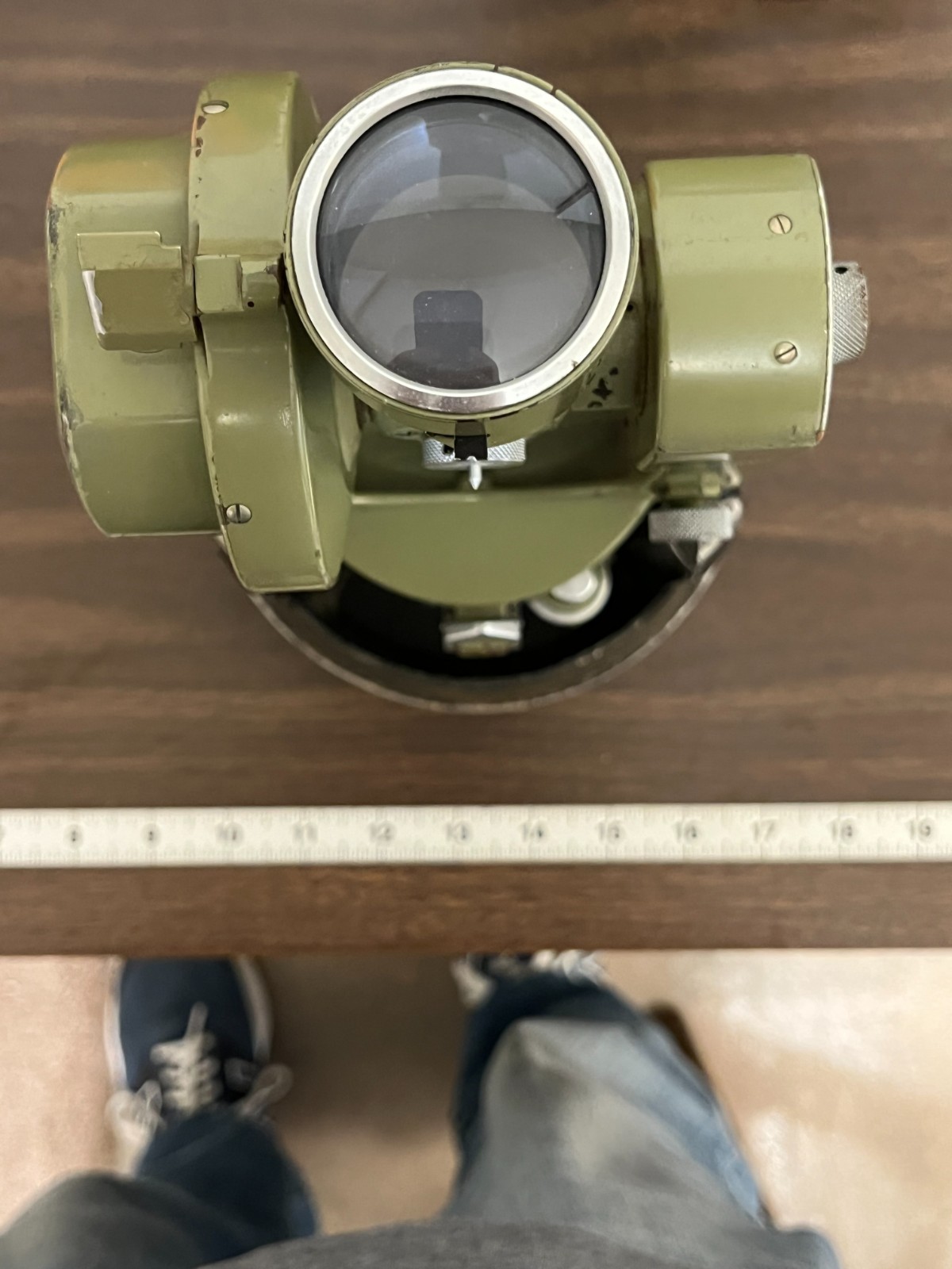 Wild Heerbrugg Theodolite T16 Survey Instrument w/ Case and Backpack - Good Cond