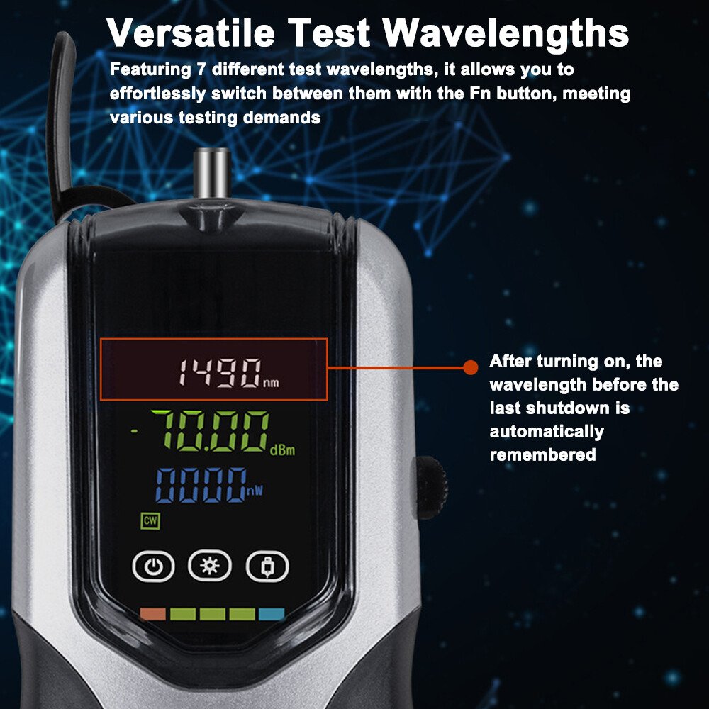 Handheld Optical Meter Rechargeable Optic Tester LCD I3C4