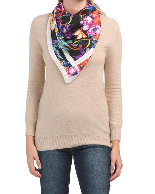 MOSCHINO  Silk Printed Scarf