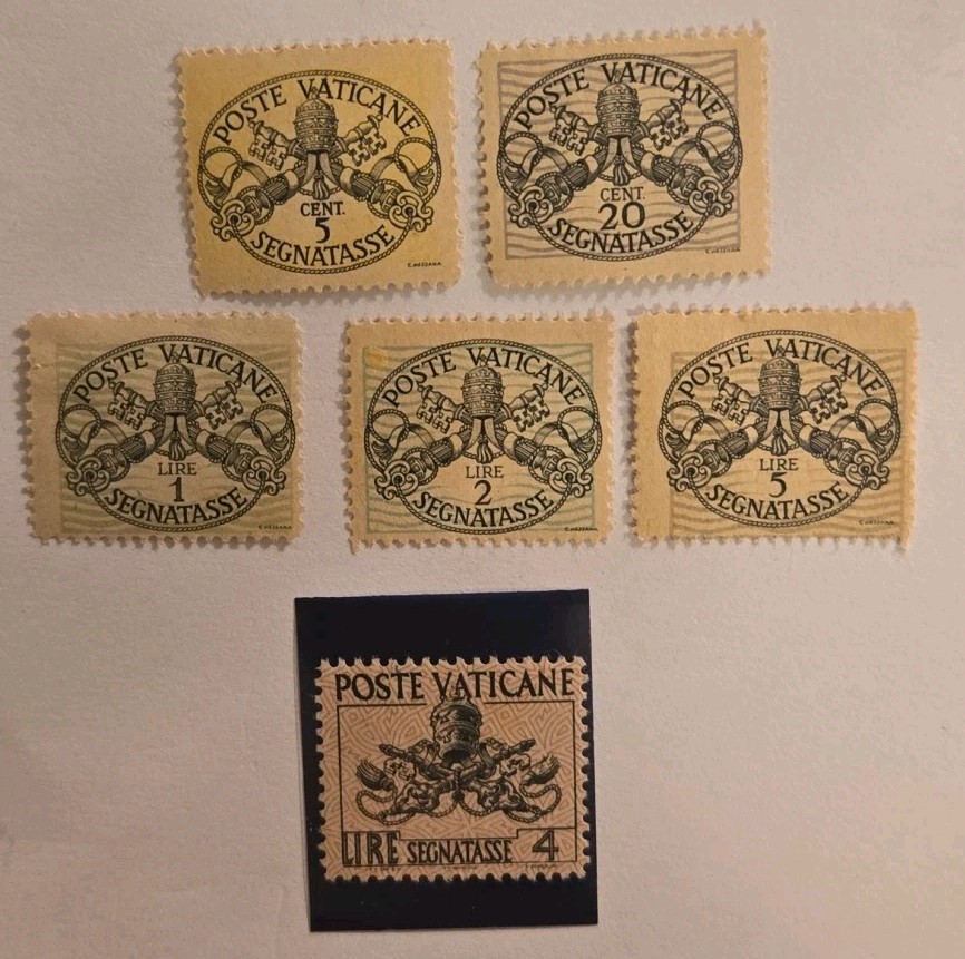 Vatican Stamp Set # E7+E8 Surcharged. MLH