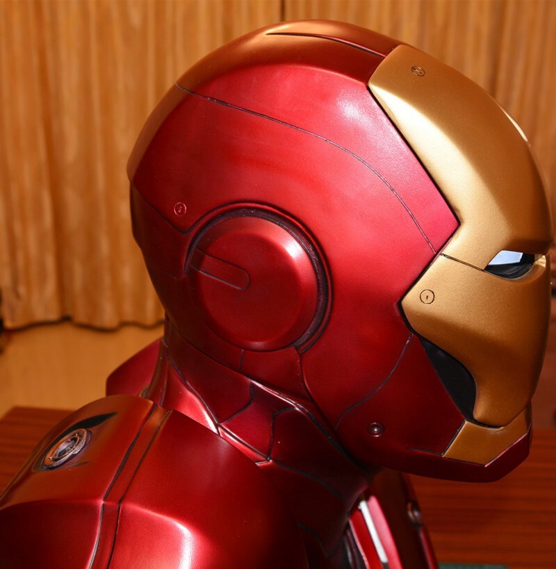 1:1 Scale MK3 Iron Man Resin Half Bust Statue Iron Man Mark 3 LED Eyes Model